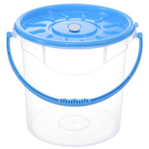 دلو بلاستيكي شفاف لغسيل السيارات